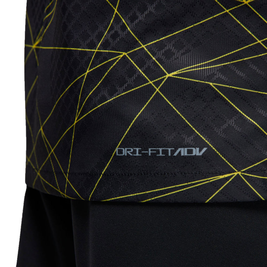 Nike Men's PSG 2022/23 Dri-FIT Fourth Jersey Black/Yellow Trademark
