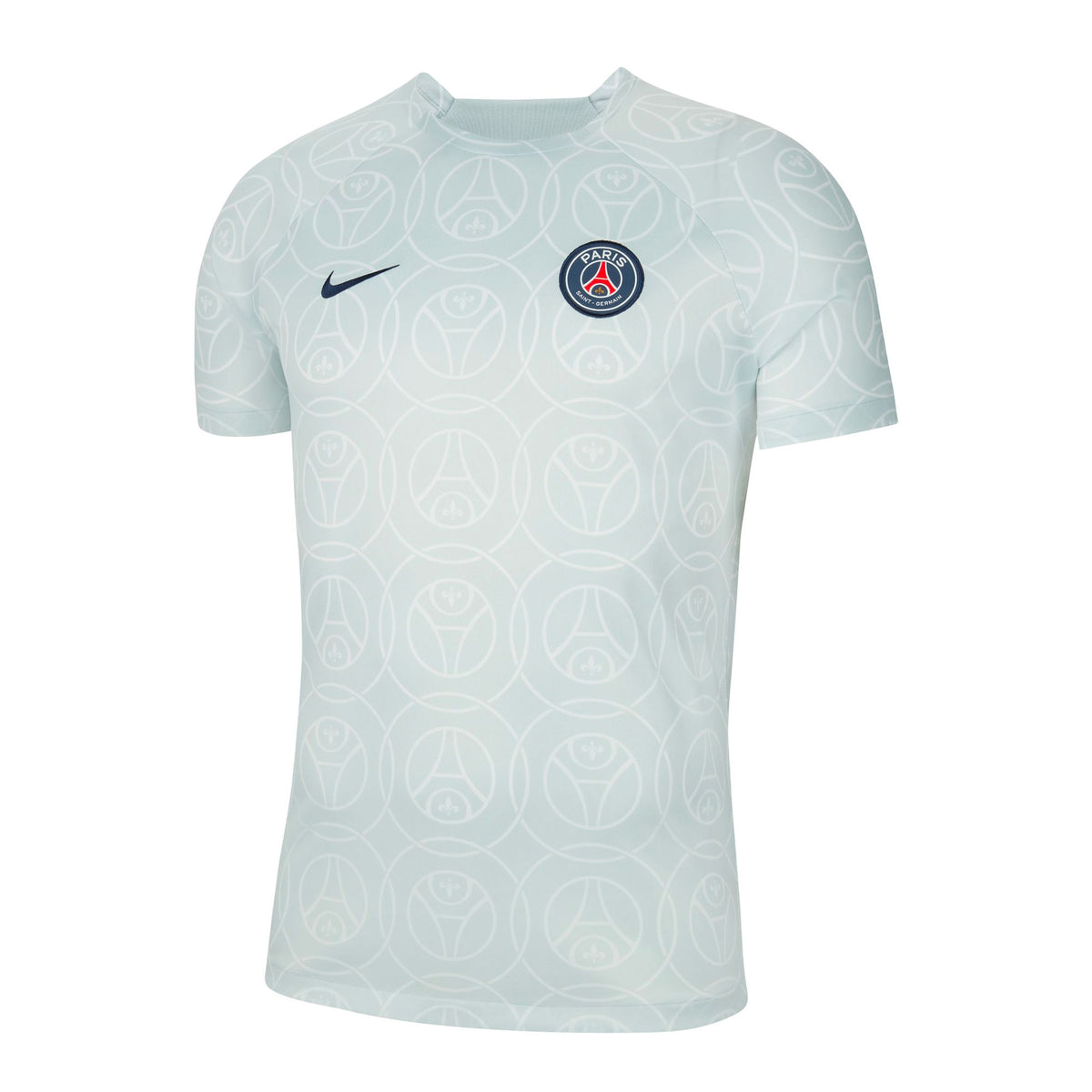 Paris Saint-Germain Academy Pro Men's Nike Dri-FIT Pre-Match Soccer Top.