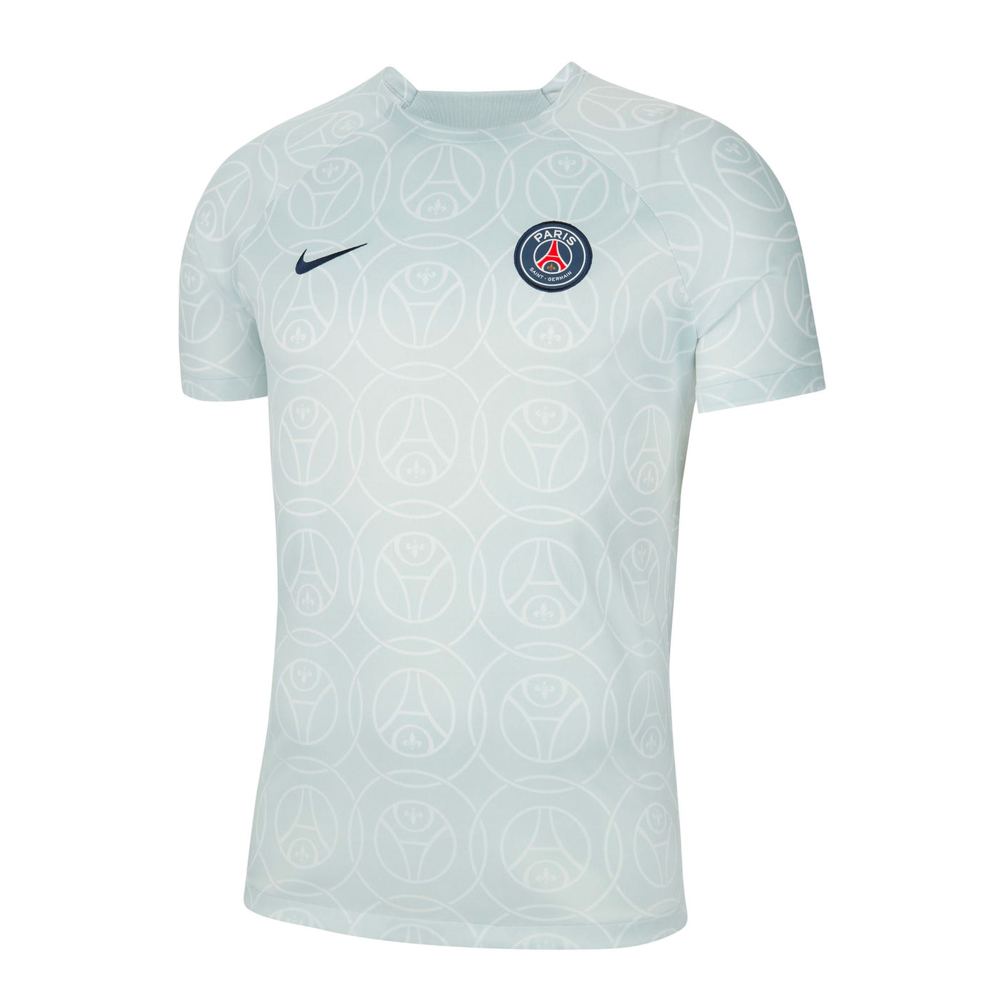 Nike Men's PSG 2022/23 Pre-Match Jersey Aura/Midnight Navy Front