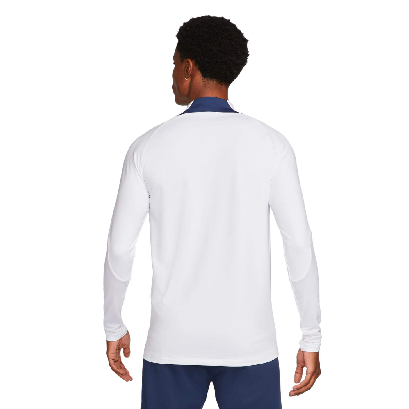 Nike Men's PSG 2022 Strike Drill Top White/Midnight Navy Back