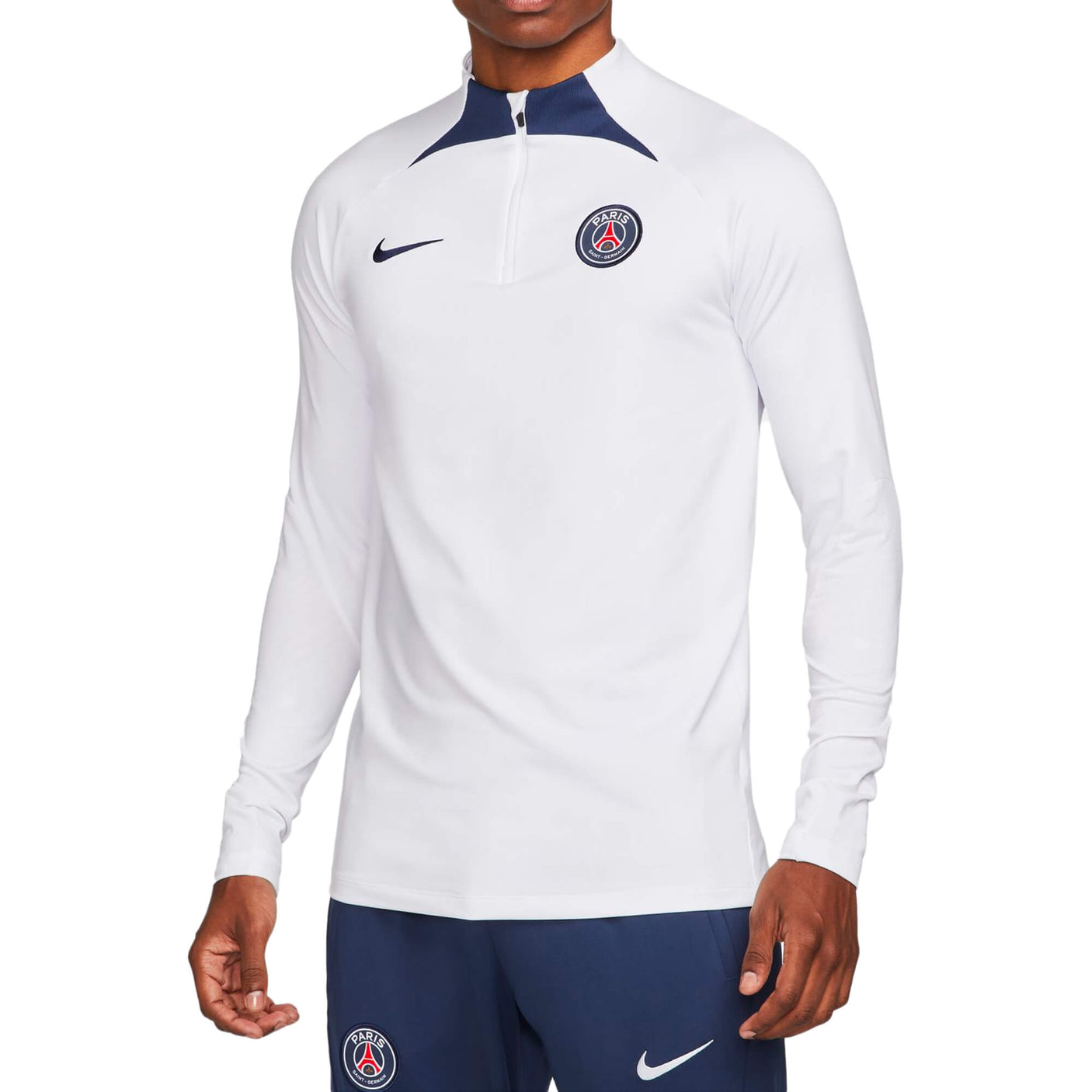 Nike Men's PSG 2022 Strike Drill Top White/Midnight Navy