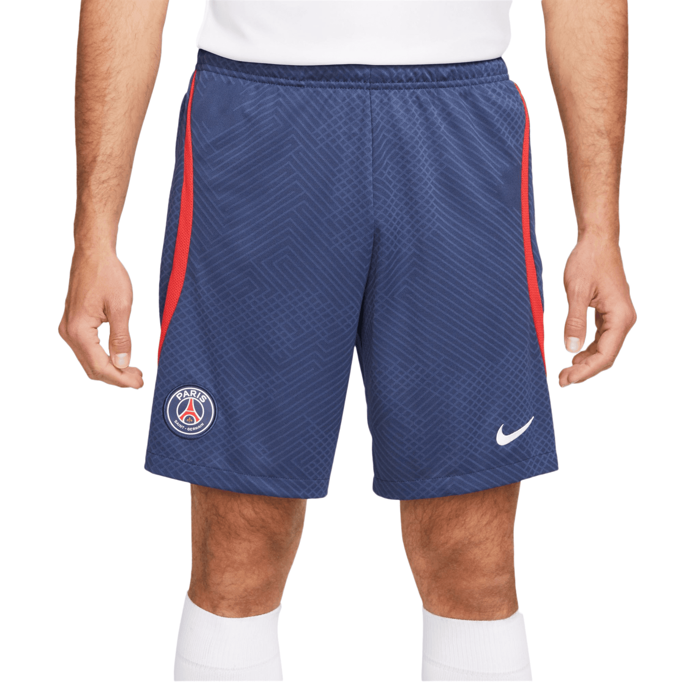 Nike Men's PSG 2022 Strike Shorts Navy/Red Front