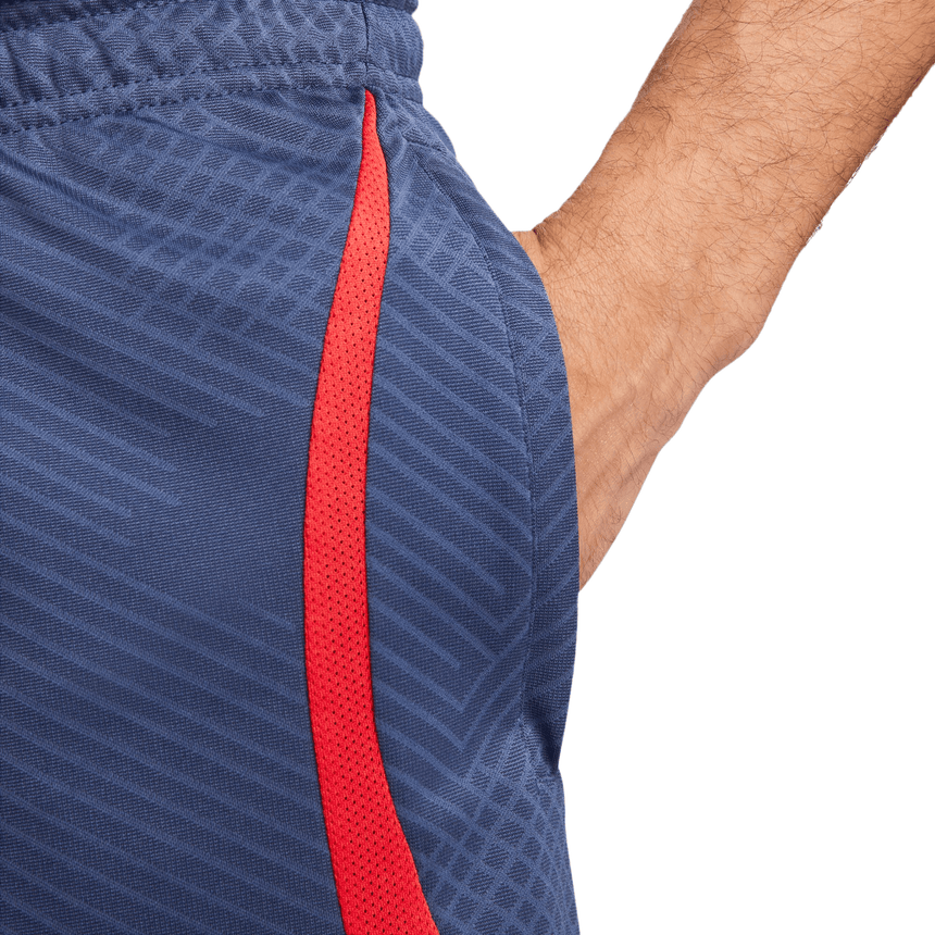 Nike Men's PSG 2022 Strike Shorts Navy/Red Side