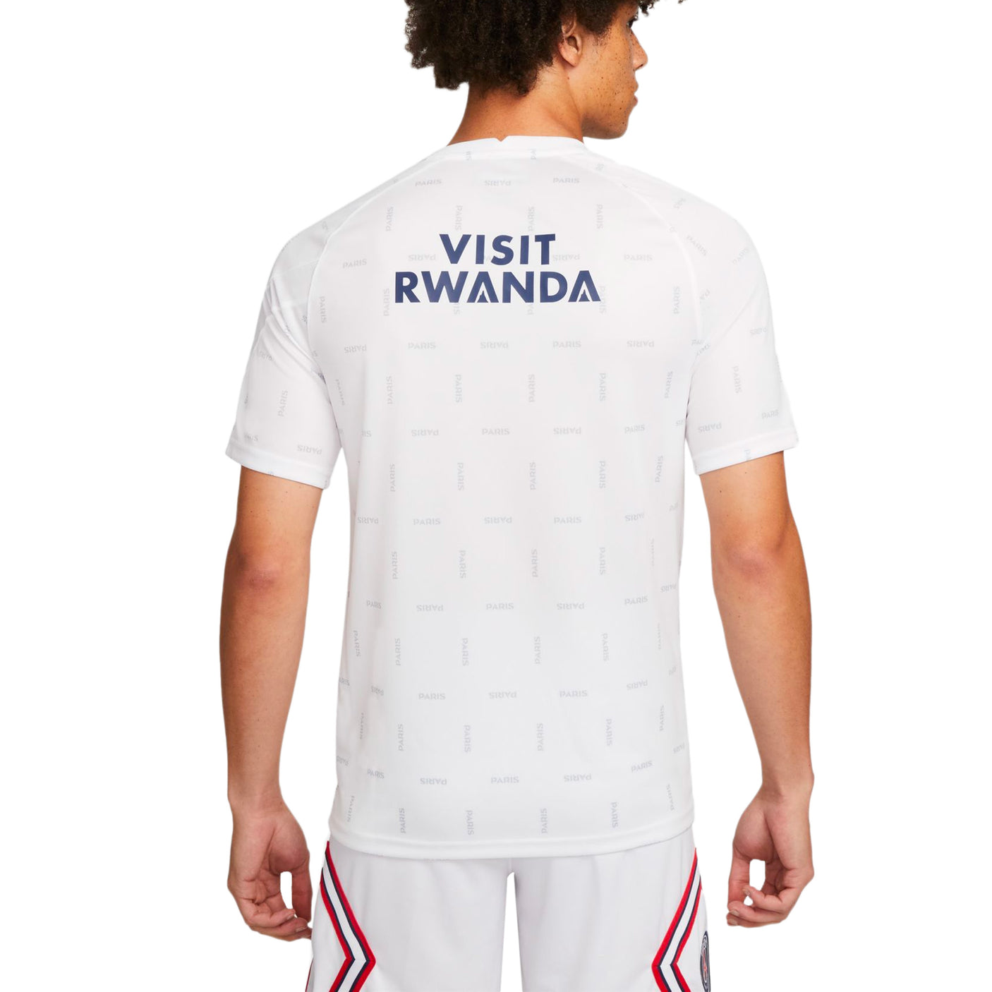 Nike Men's PSG Fourth Pre-Match Training Jersey 2022 Grey/Navy Back