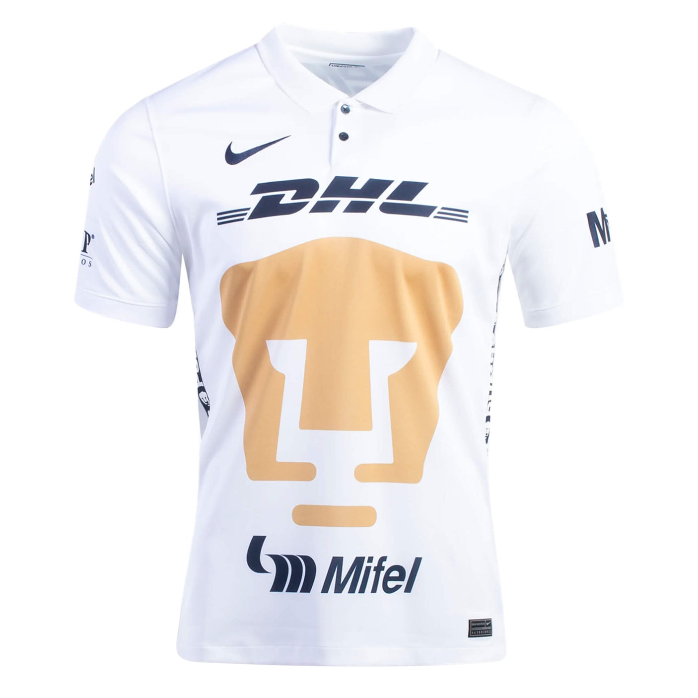 Nike Men's Pumas UNAM 2021/22 Home Jersey White/Gold Front