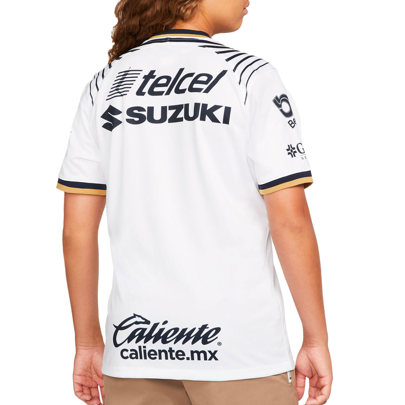 Nike Men's Pumas UNAM 2022/23 Home Jersey White/Obsidian Back