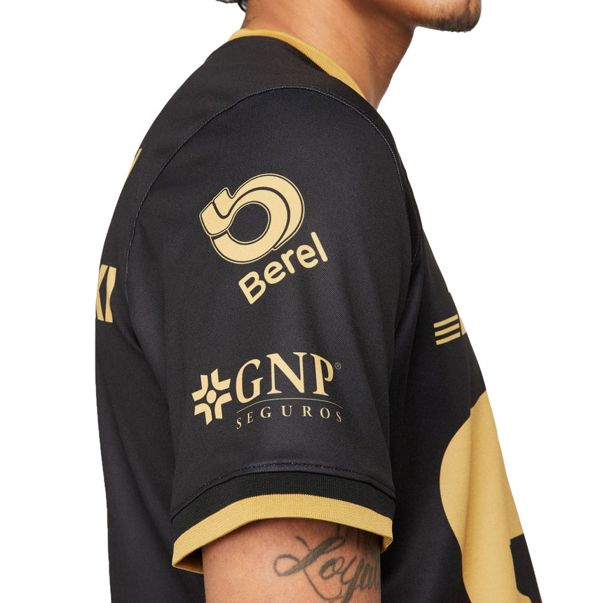Nike Men's Pumas UNAM 2022/23 Third Jersey Black/Gold Side
