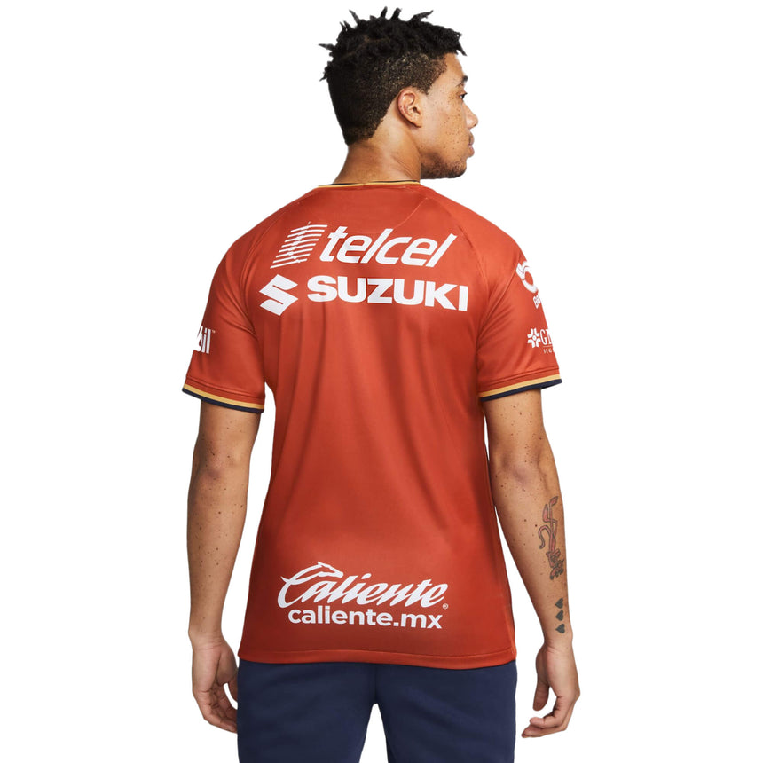 Nike Men's Pumas UNAM 2022/23 Third Jersey Fire Wood Orange/Truly Gold Back