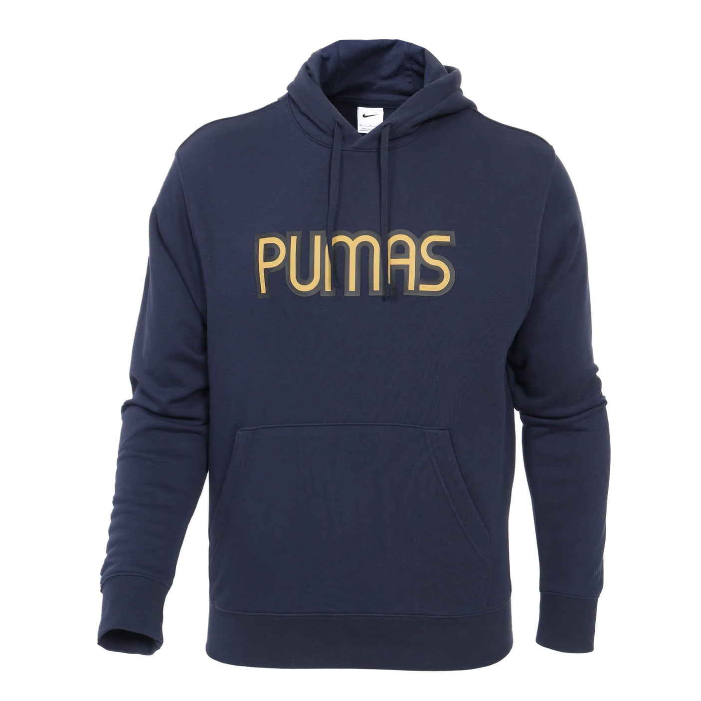 Nike Men's Pumas UNAM French Terry Fleece Hoodie Obsidian/Truly Gold