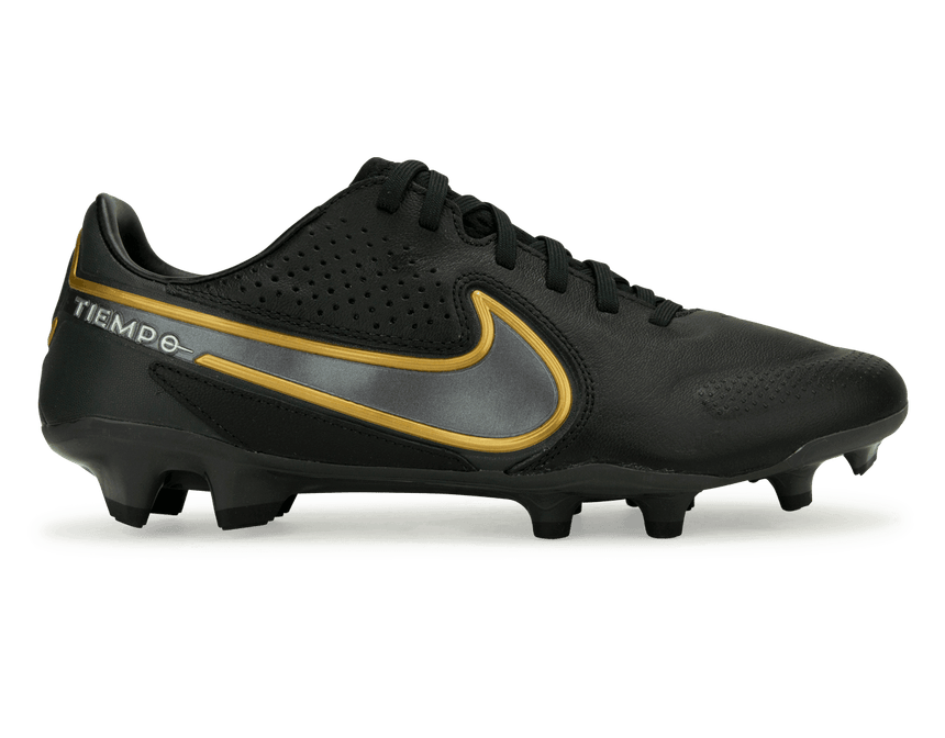 Nike Men's Tiempo Legend 9 Pro FG Black/Dark Grey Front