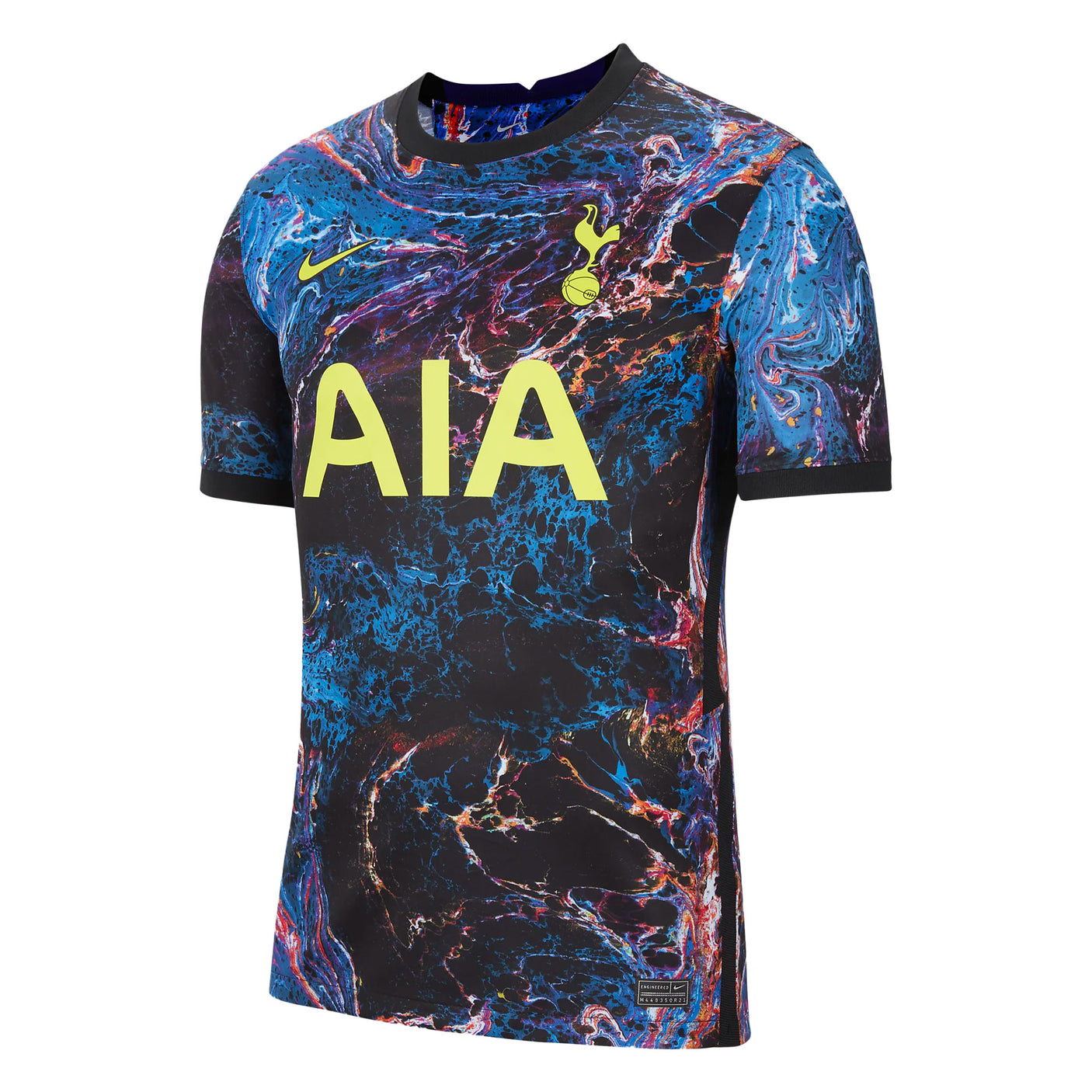 Nike Men's Tottenham Hotspur 2021/22 Away Jersey Black/Venom Green Front
