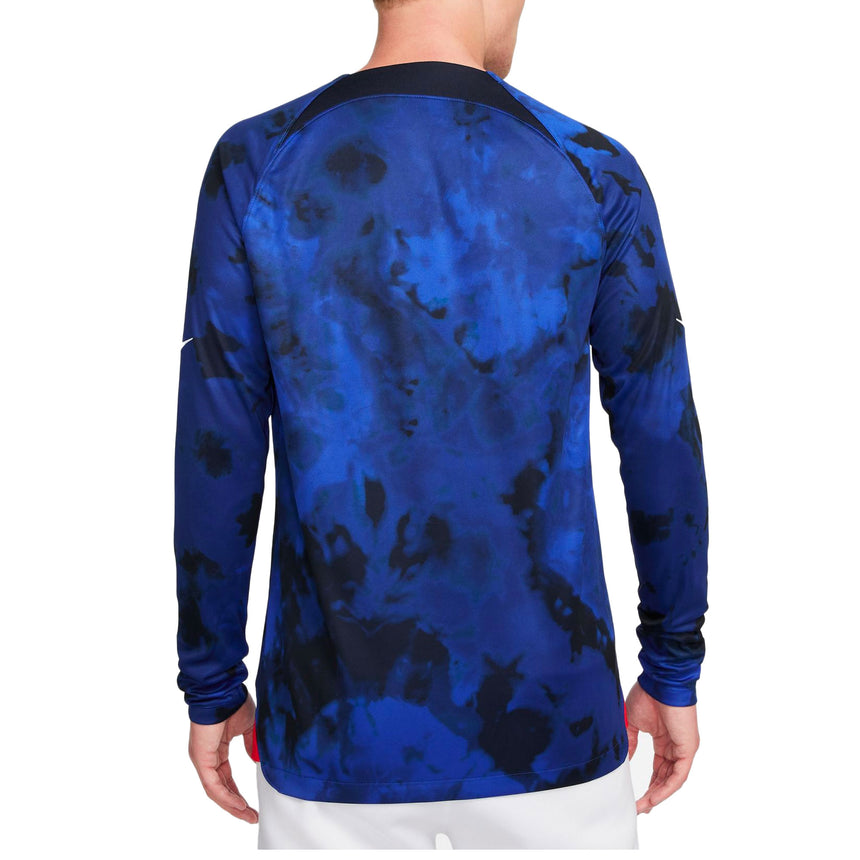 Nike Men's USA 2022/23 Away Long Sleeve Jersey Bright Blue/White Front