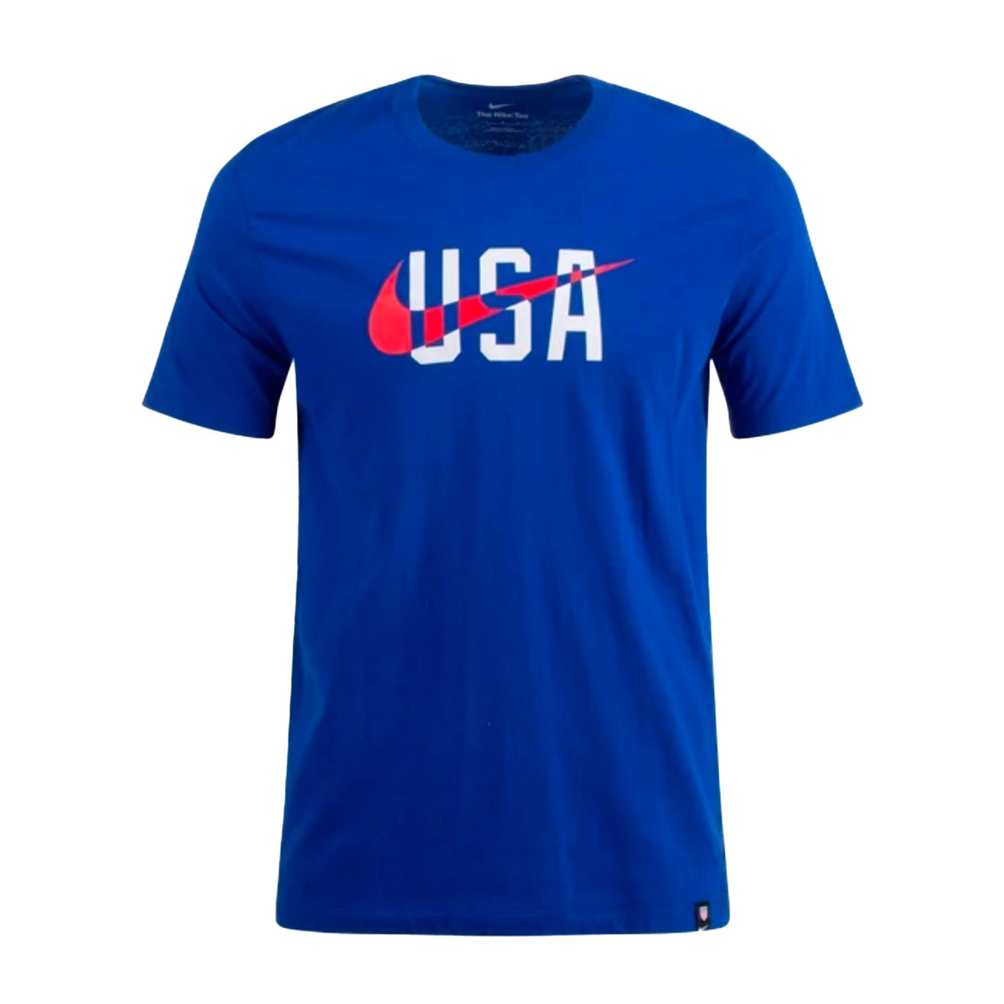 Nike Men's USA Swoosh T-Shirt Bright Blue Front