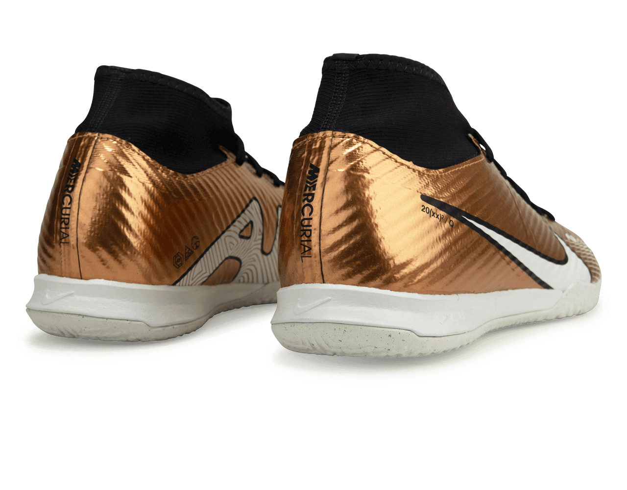 Nike Men's Zoom Mercurial Superfly 9 Academy IC Metallic Copper Rear