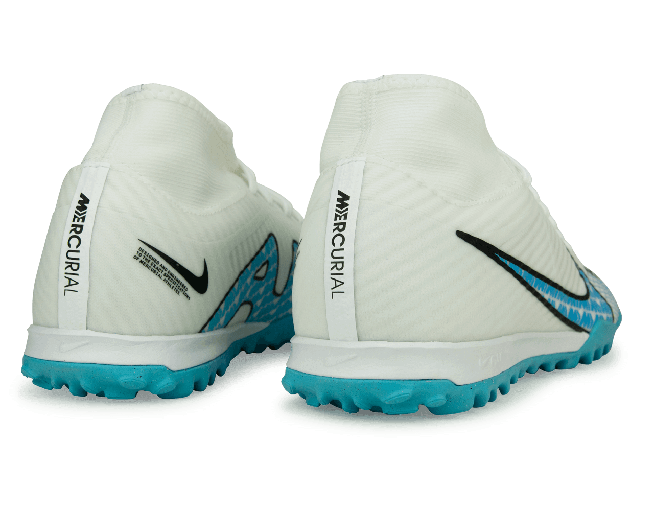 Nike Men's Zoom Mercurial Superfly 9 Academy TF White/Pink Blast Rear