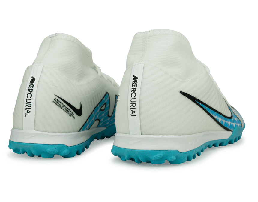 Nike Men's Zoom Mercurial Superfly 9 Academy TF White/Pink Blast Rear