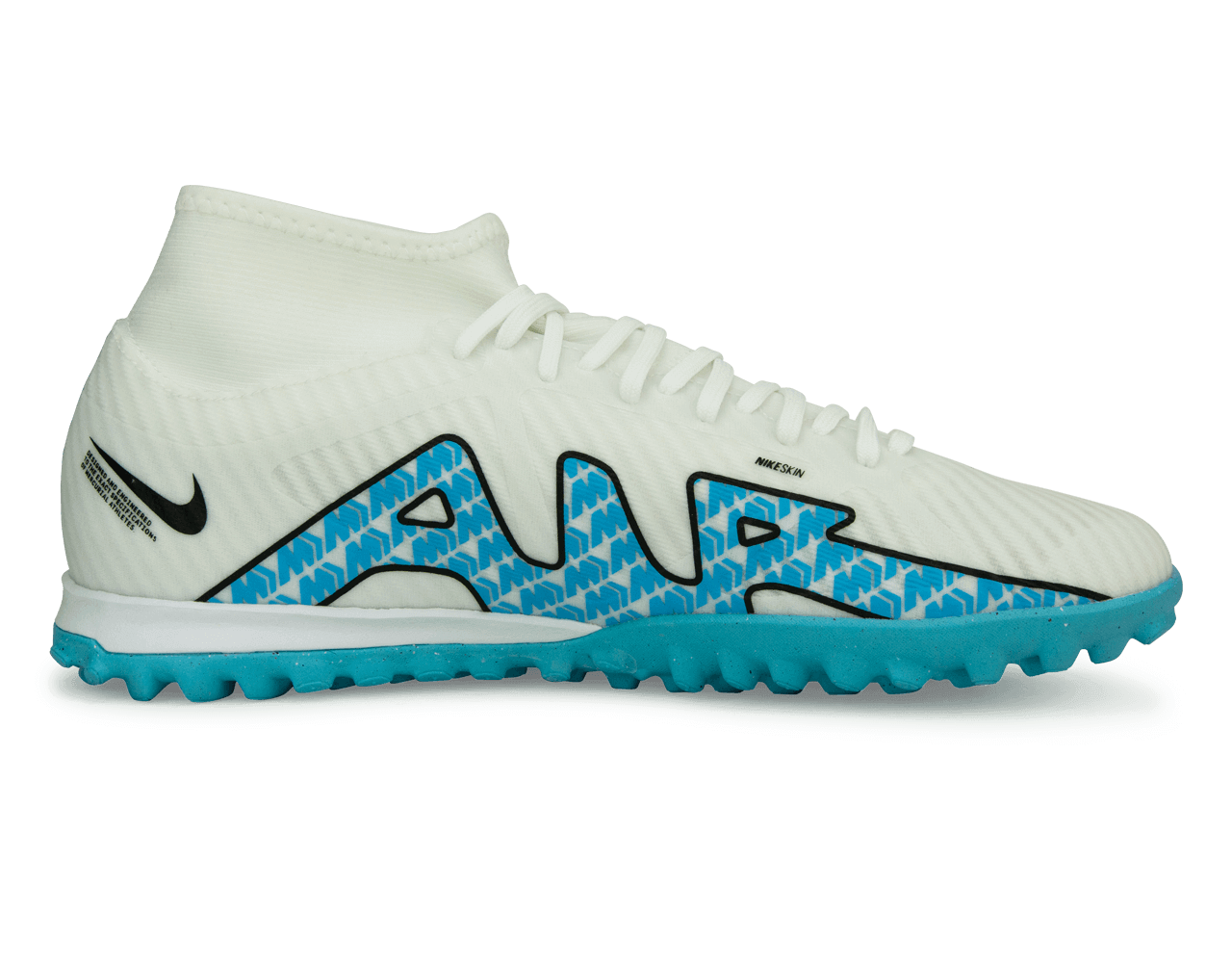 Nike Men's Zoom Mercurial Superfly 9 Academy TF White/Pink Blast Side