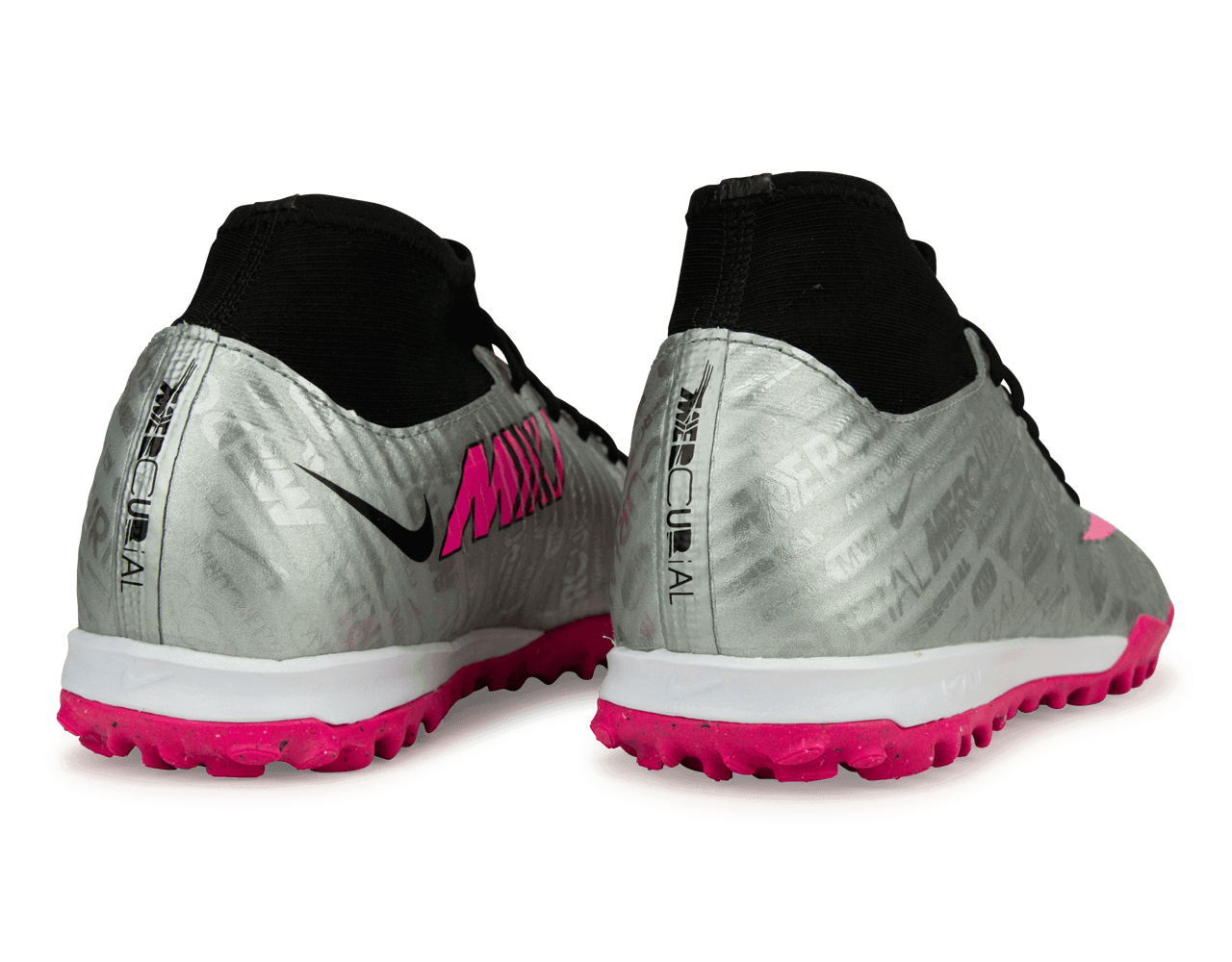 Nike Men's Zoom Mercurial Superfly 9 Academy XXV TF Silver/Black Rear