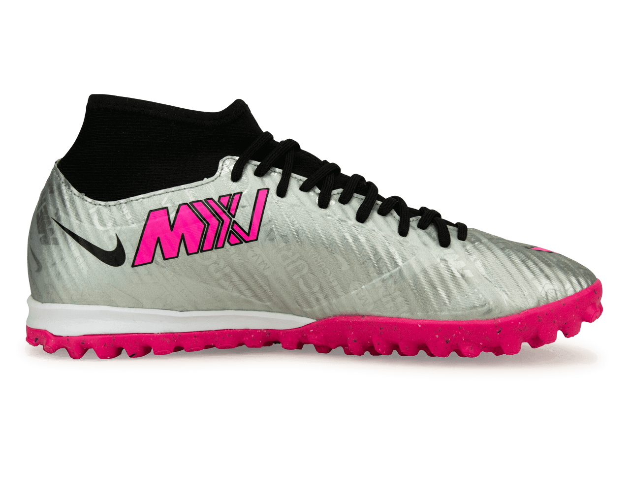 Nike Men's Zoom Mercurial Superfly 9 Academy XXV TF Silver/Black Side