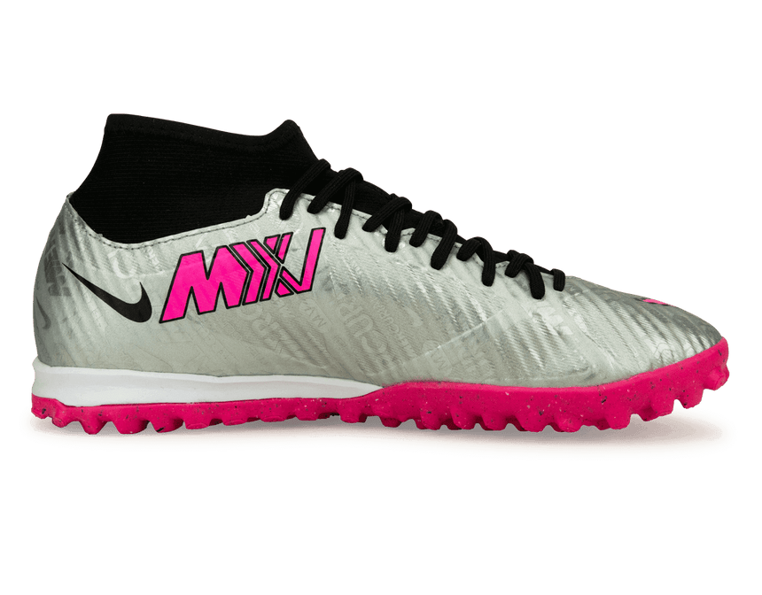 Nike Men's Zoom Mercurial Superfly 9 Academy XXV TF Silver/Black Side
