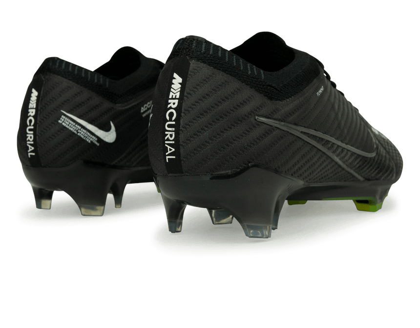 Nike Men's Zoom Mercurial Vapor 15 Elite FG Black/Volt Rear