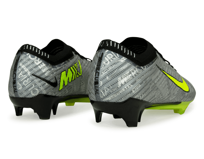 Nike Men's Zoom Mercurial Vapor 15 Elite XXV FG Silver/Black Rear