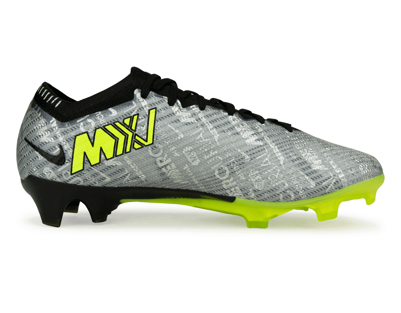 Nike Men's Zoom Mercurial Vapor 15 Elite XXV FG Silver/Volt