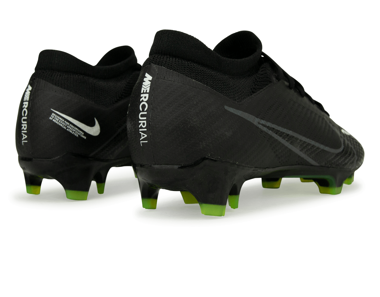 Nike Men's Zoom Mercurial Vapor 15 Pro FG Black/Volt Rear