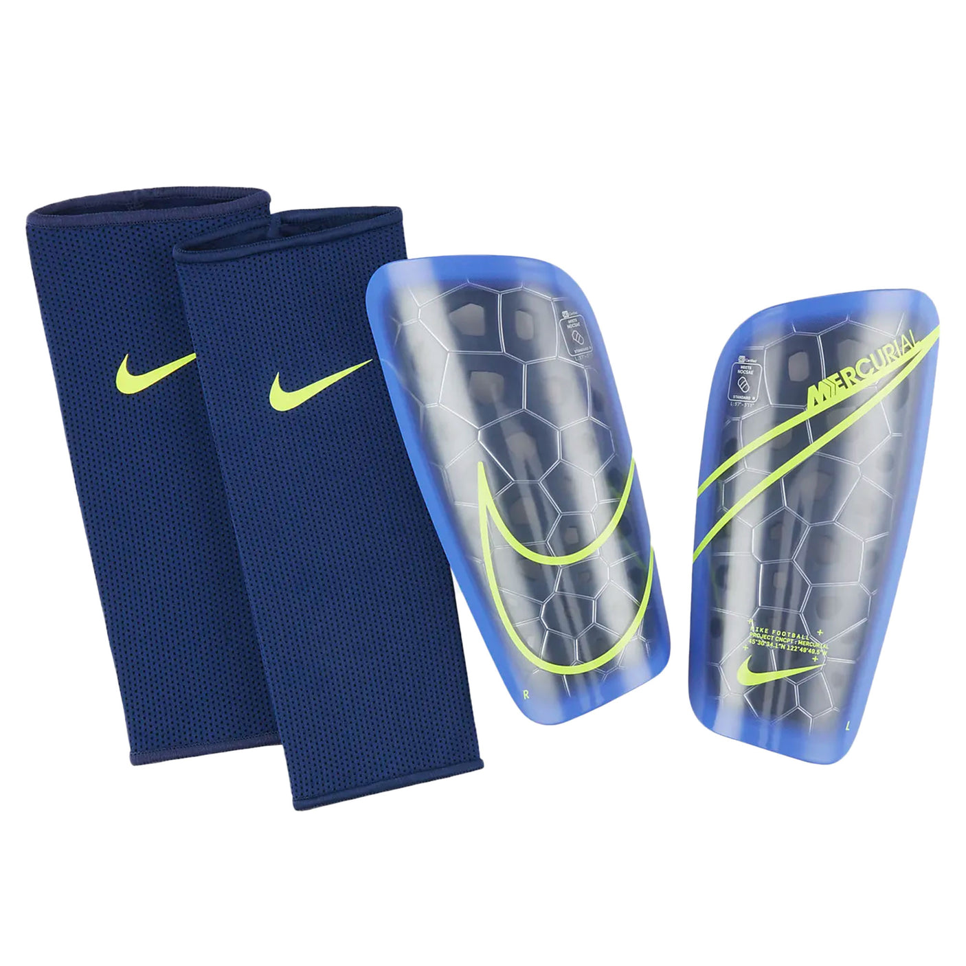 Nike Mercurial Lite Shinguards Blue Void/Sapphire Front