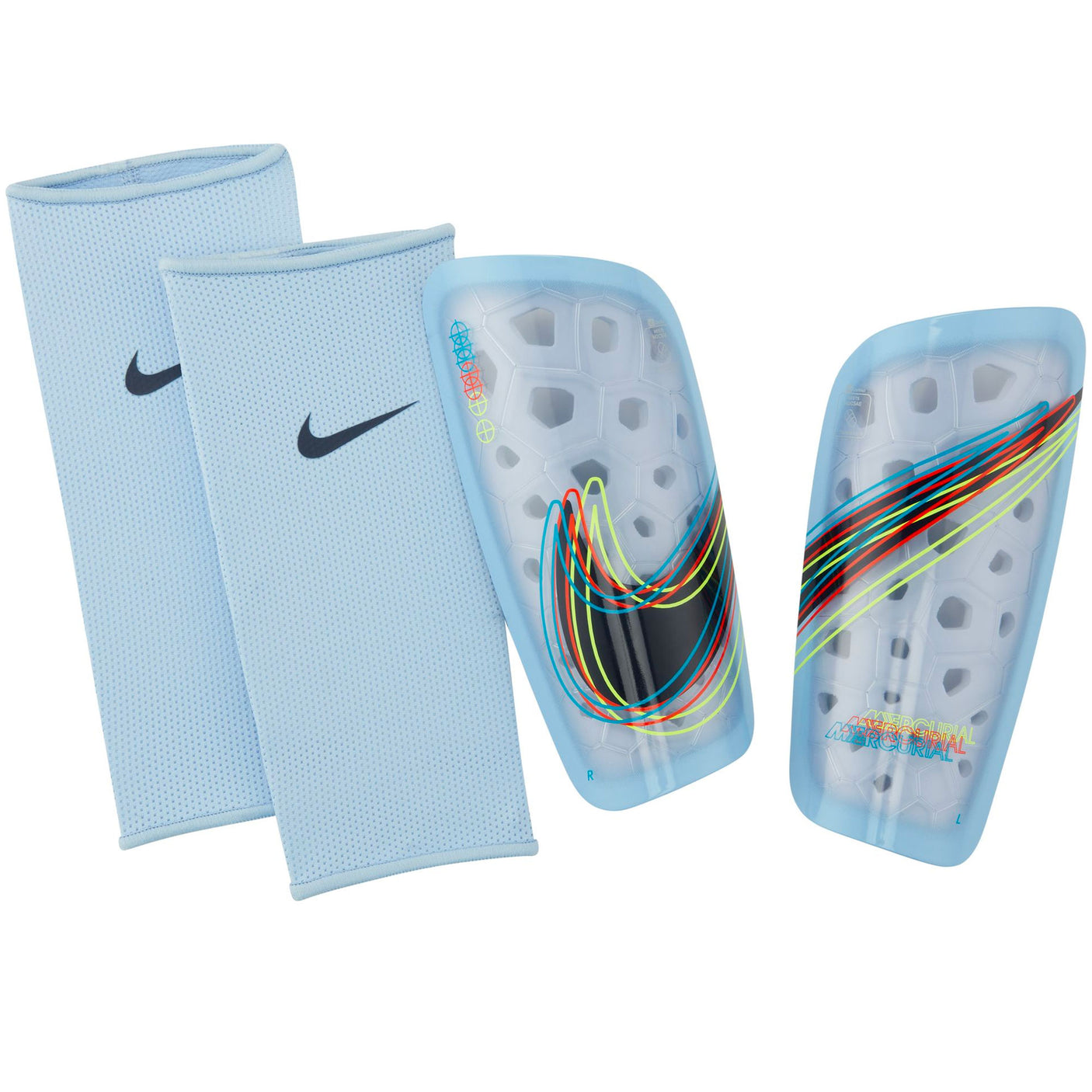 Nike Mercurial Lite Shinguards Light Marine/Blackened Blue Both
