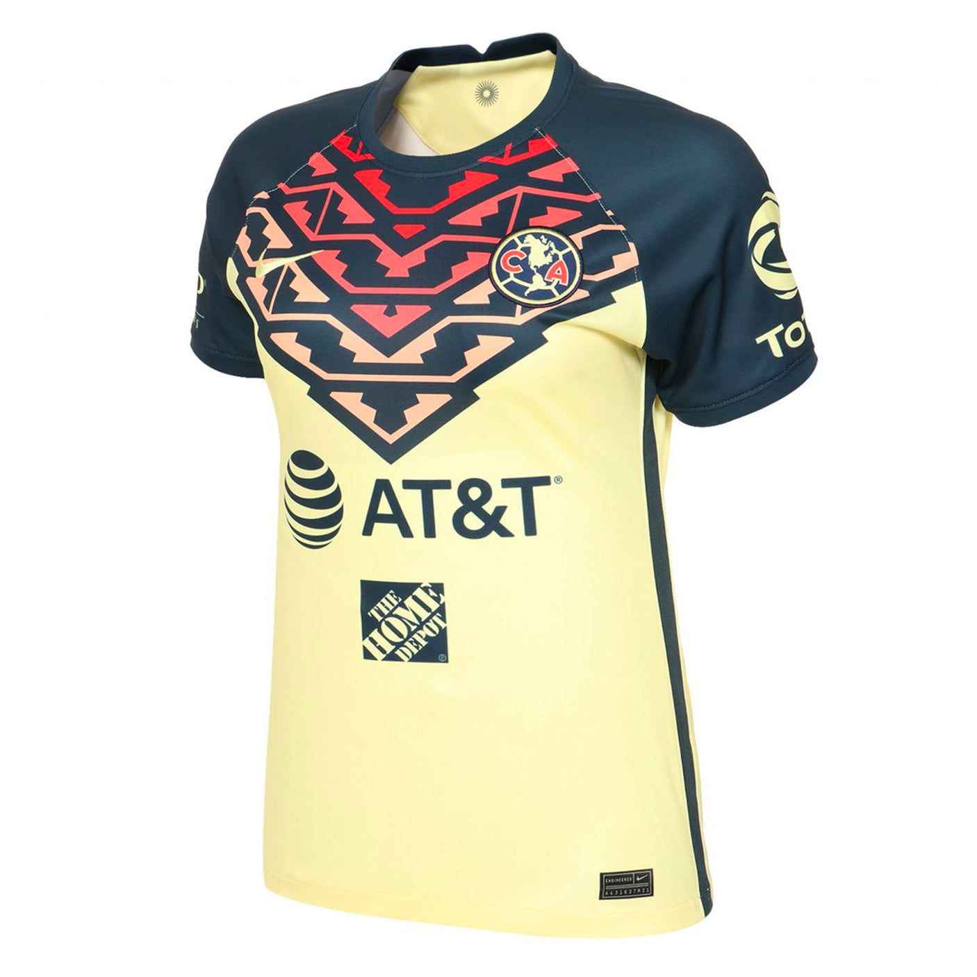 Nike Women's Club America 2021/22 Home Jersey Lemon Chiffon/Armory Navy Main