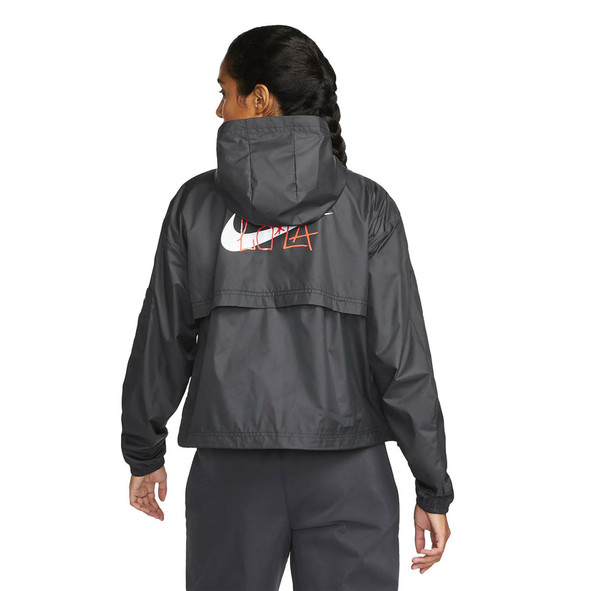Nike Women's Club America 2021/22 Woven Jacket Black/White Back