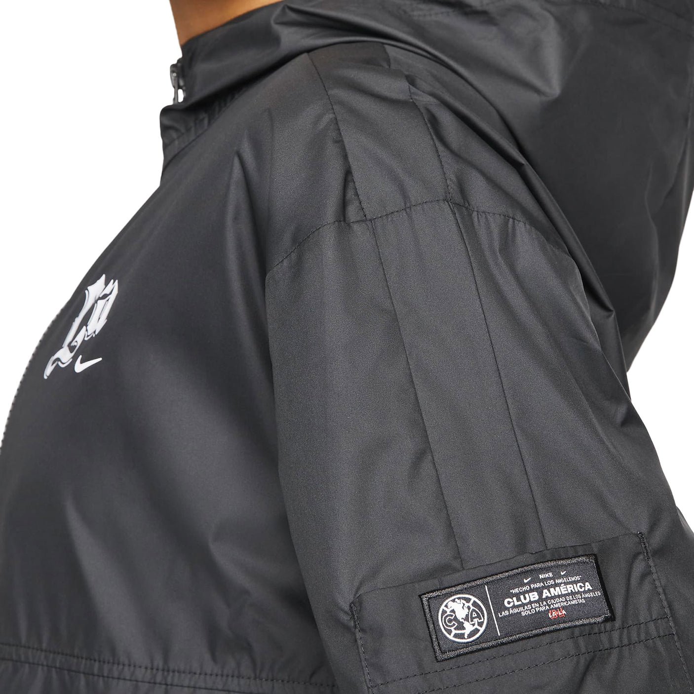 Nike Women's Club America 2021/22 Woven Jacket Black/White Sleeve