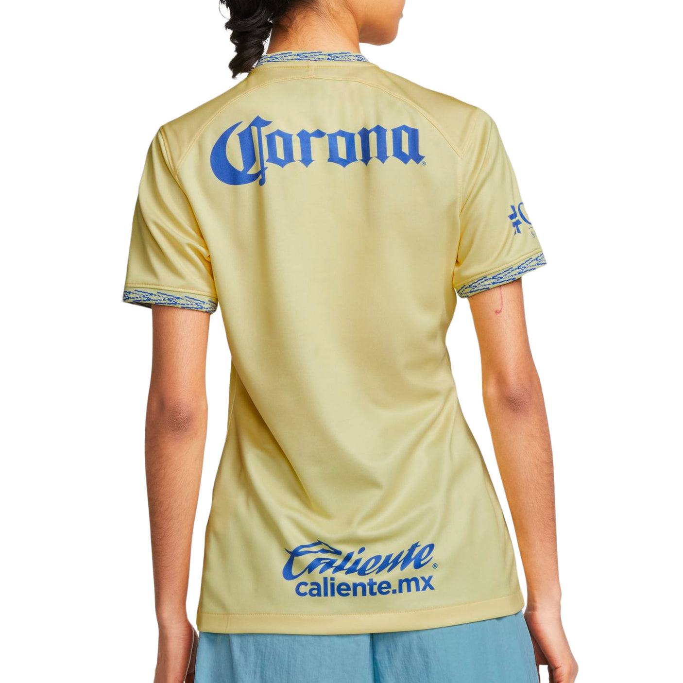 Nike Women's Club America 2022/23 Home Jersey Lemon Chiffon/Blue Back