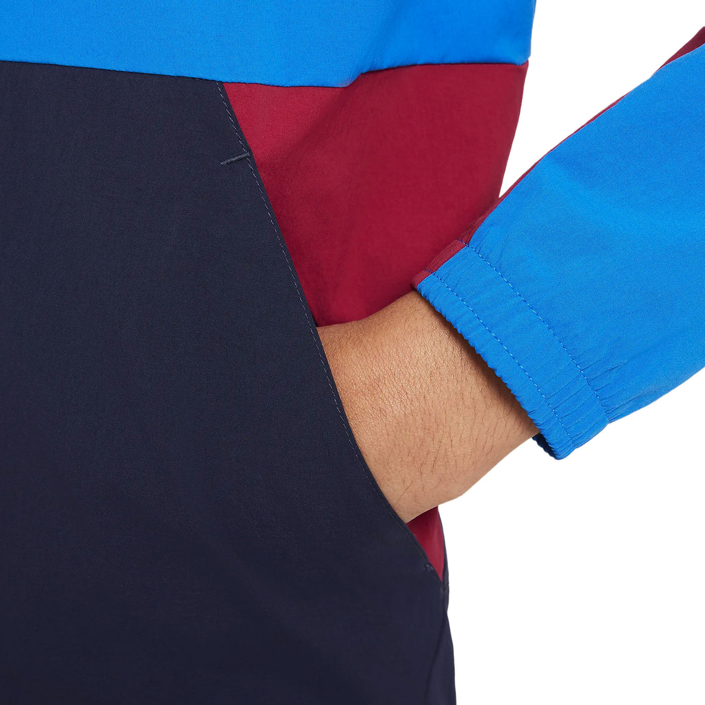 Nike Women's FC Barcelona 2021/22 Jacket Obsidian/Noble Red Pocket