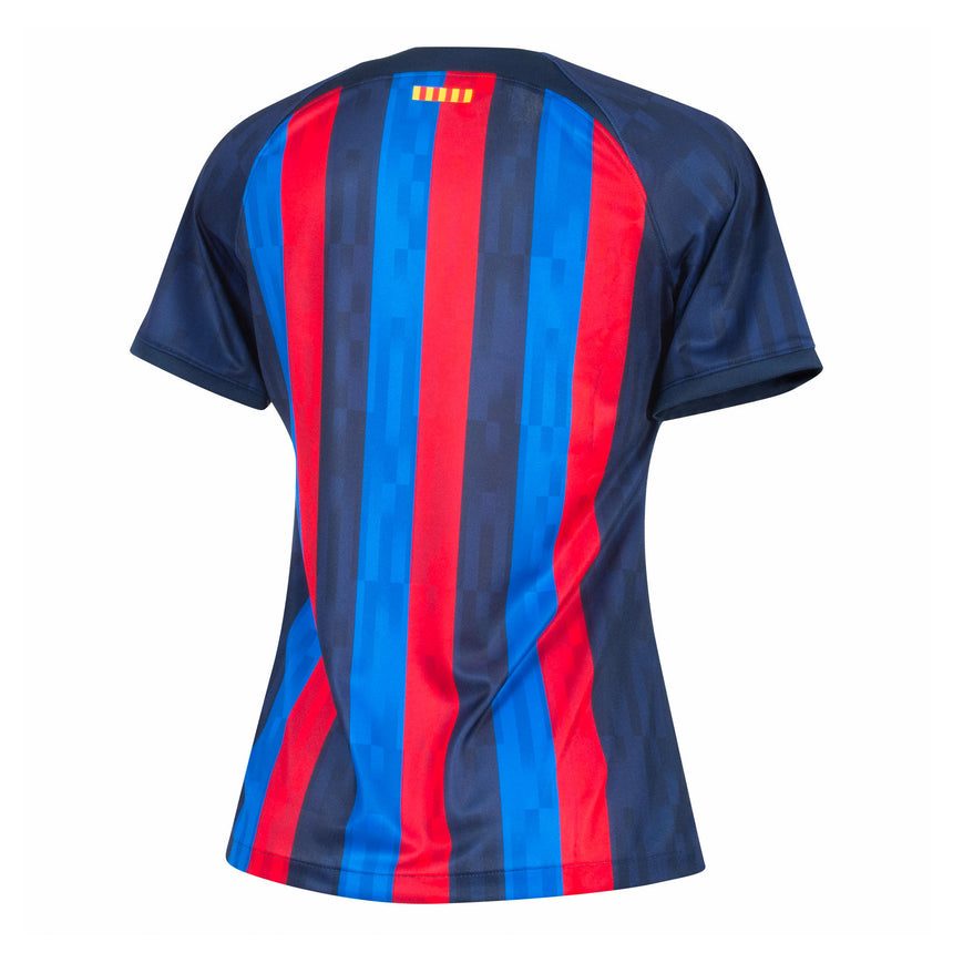 Nike Women's FC Barcelona 2022/23 Home Jersey Obsidian/Game Royal Back