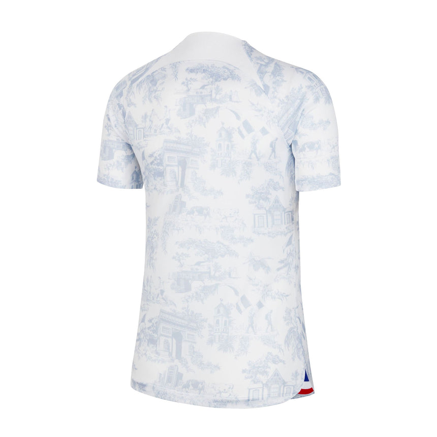 Nike Women's France 2022/23 Away Jersey White/Game Royal Back