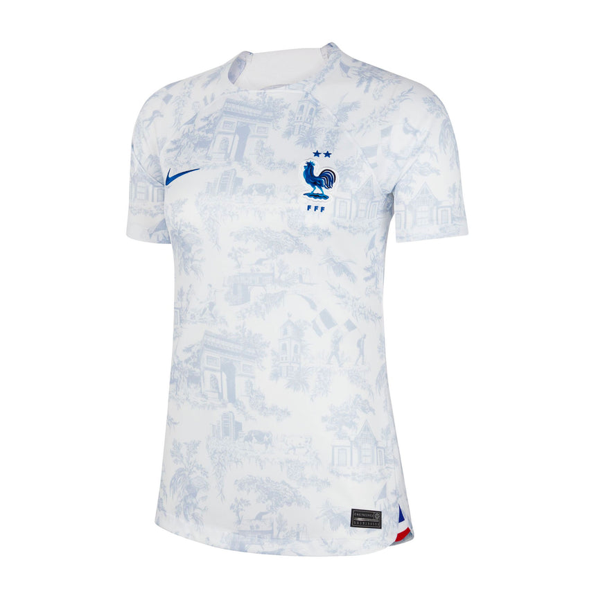 Nike Women's France 2022/23 Away Jersey White/Game Royal Front