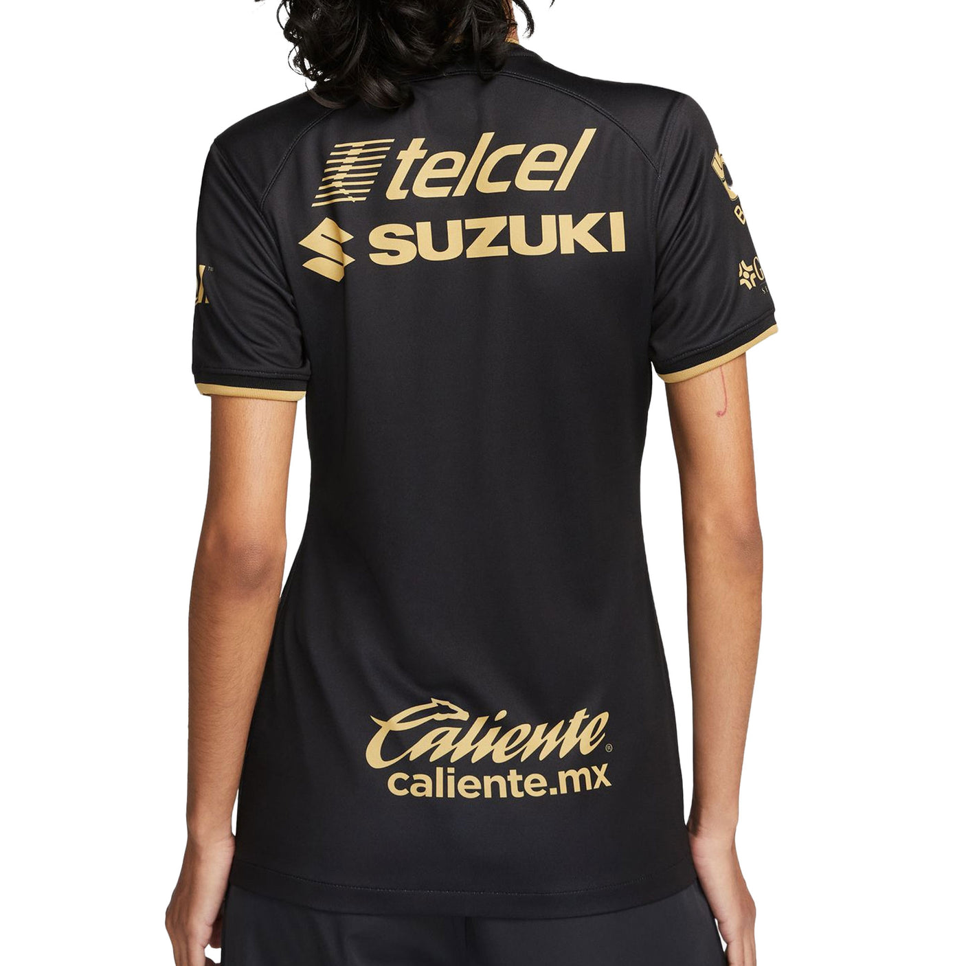 Nike Women's Pumas UNAM 2022/23 Third Jersey Black/Gold Back