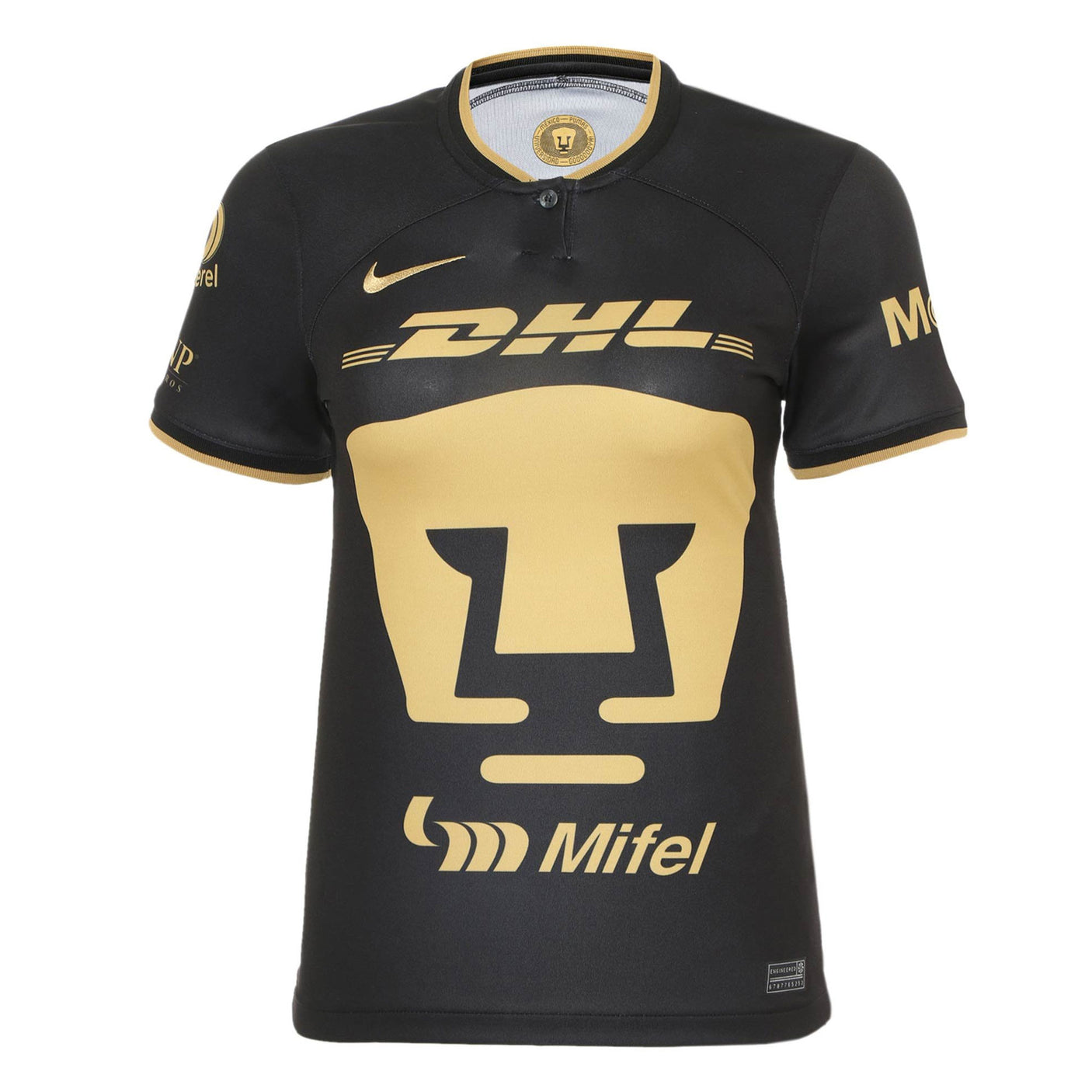 Nike Women's Pumas UNAM 2022/23 Third Jersey Black/Gold Front
