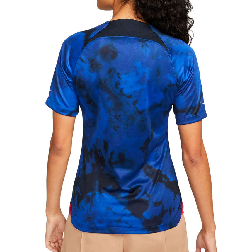 Nike Women's USA 2022/23 Away Jersey Bright Blue/Dark Obsidian Back