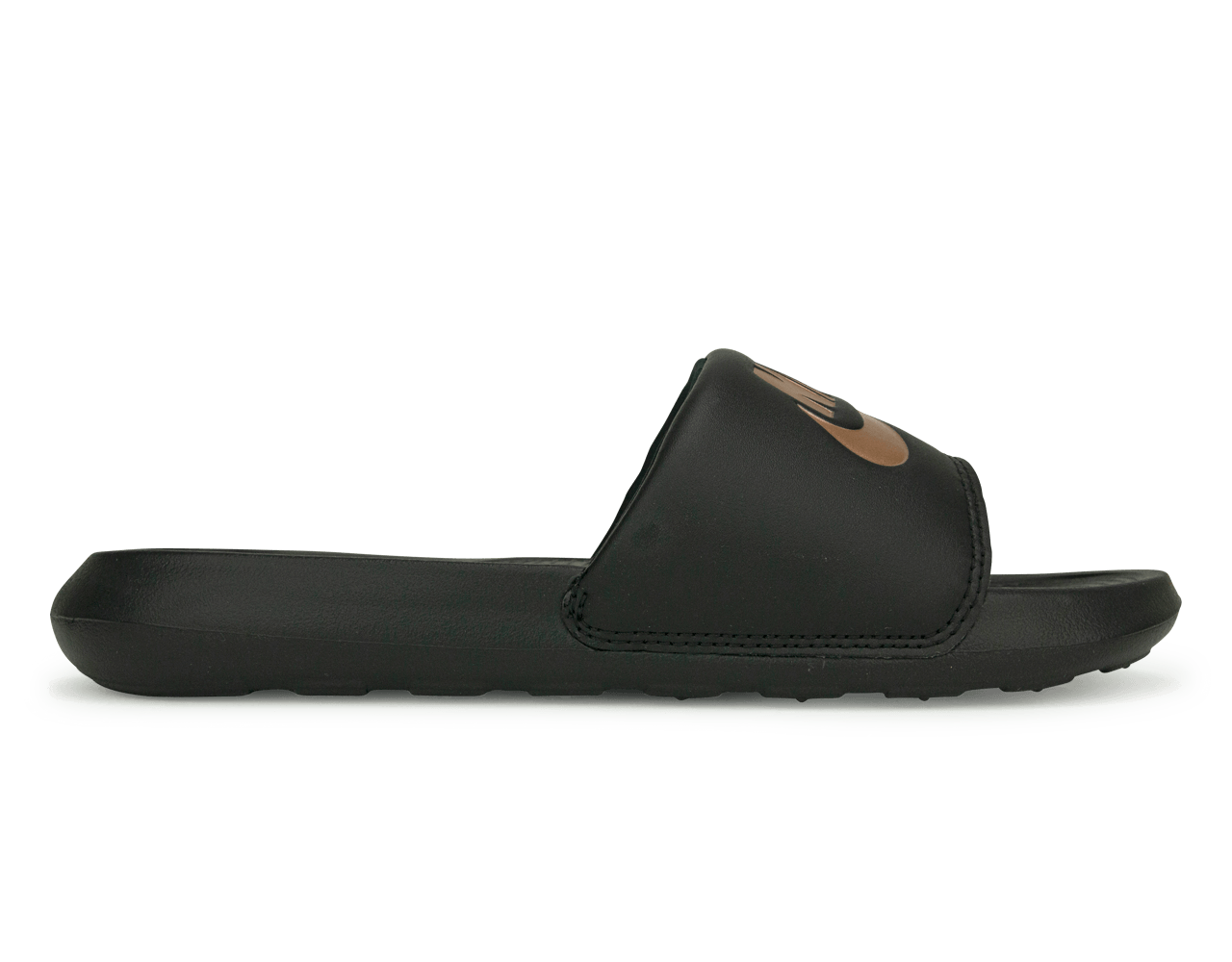 Nike Women's Victori One Sandal Black/Bronze Front