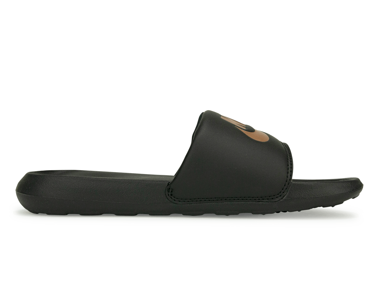 Nike Women's Victori One Sandal Black/Bronze Side