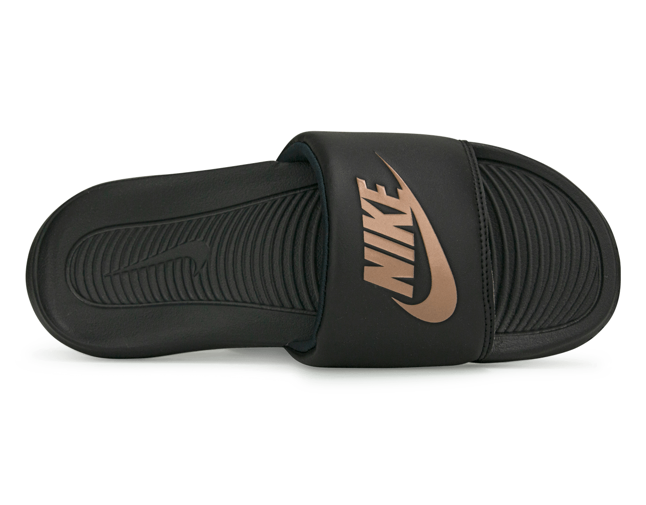 Nike Women's Victori One Sandal Black/Bronze Soleplate