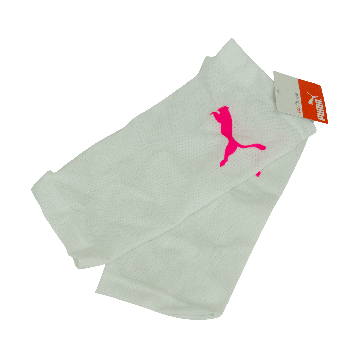 PUMA Cat Ventilation 2 USA Shin Guards Pink/White Sleeve