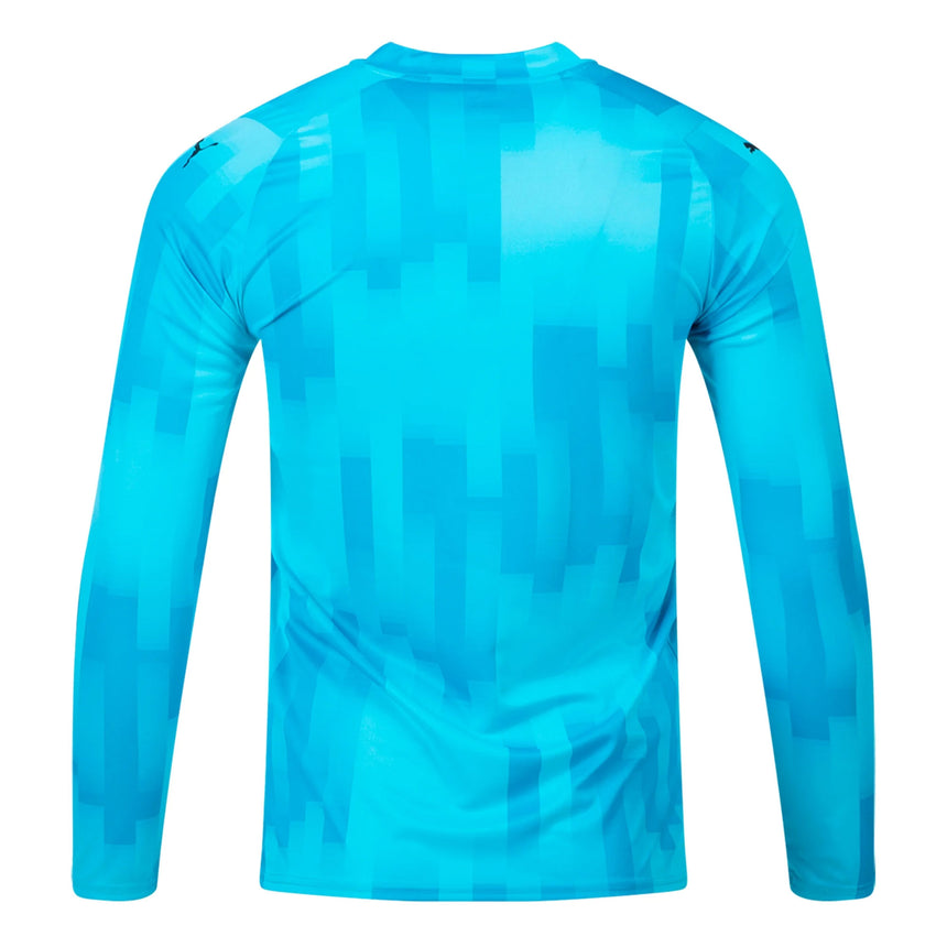 PUMA Kids Team Target Goalkeeper Long Sleeve Jersey Bright Aqua/Black Back