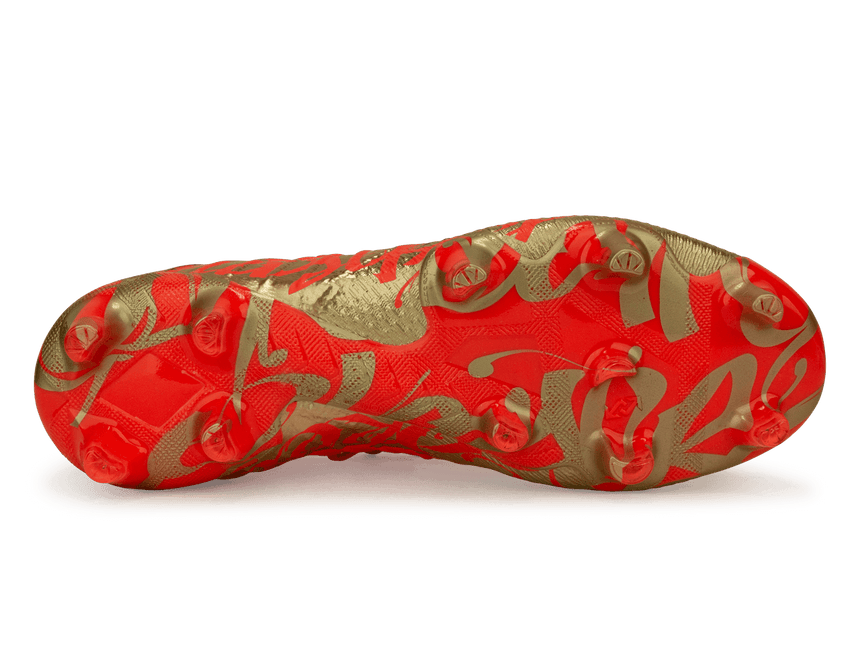PUMA Men's Future 1.4 Neymar Jr FG/AG Fiery Coral/Gold Sole