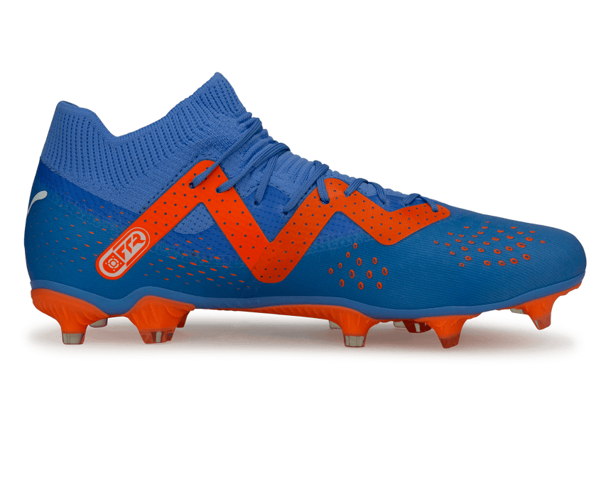 PUMA Men's Future Match FG/AG Blue/Orange Side