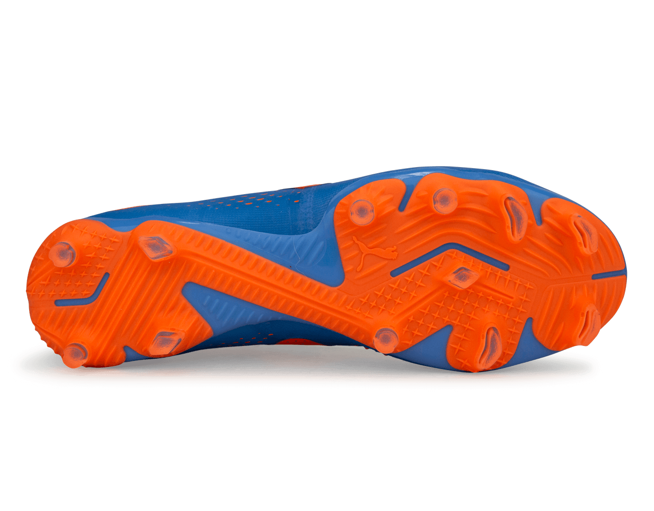 PUMA Men's Future Match FG/AG Blue/Orange Sole