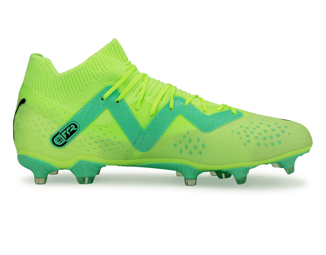 PUMA Men's Future Match FG/AG Yellow/Mint Side